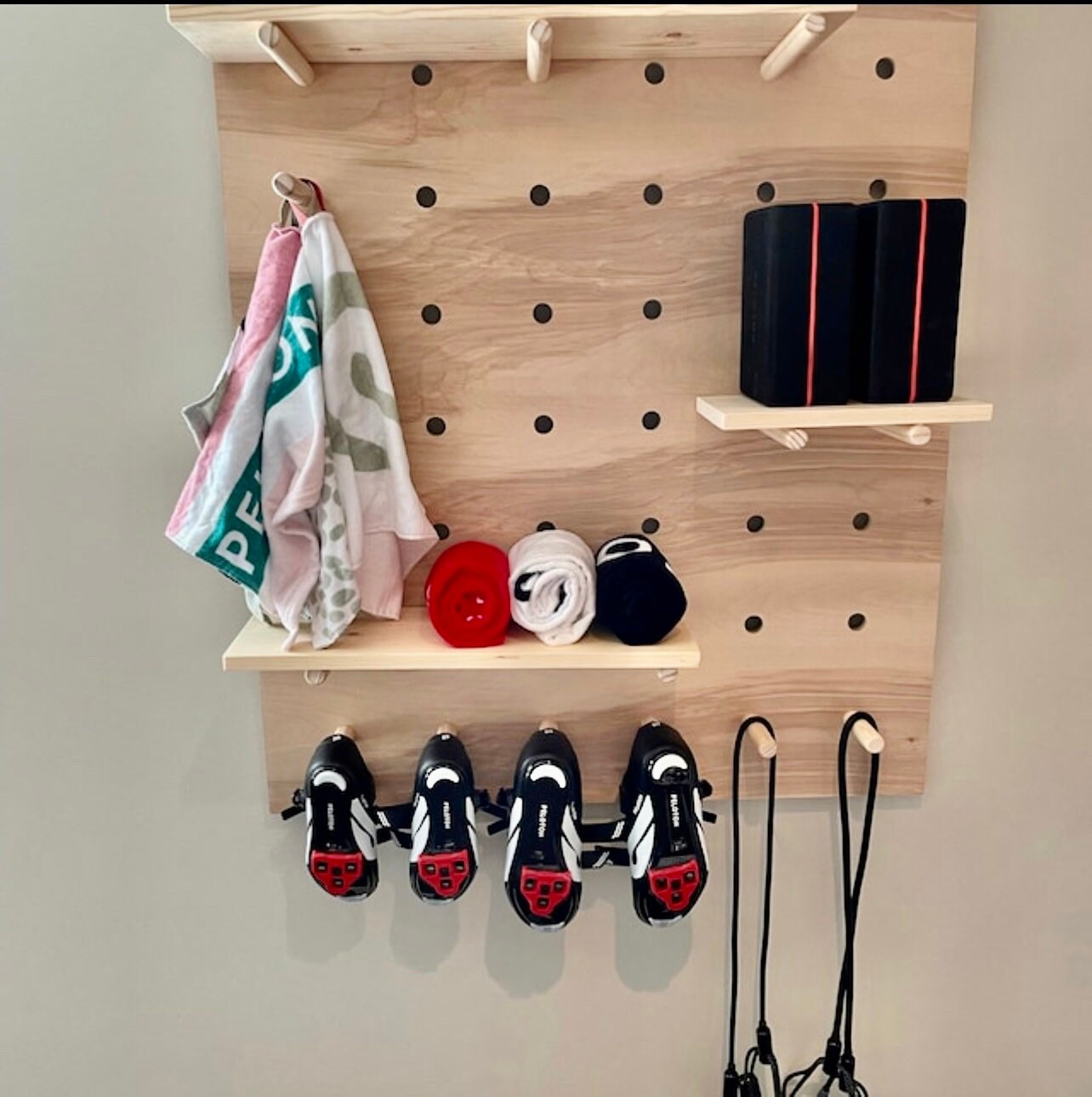 Wooden Shelf for Pegboards